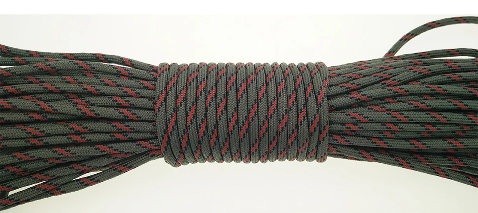 YOUGLE Paracord 550lb парашютный шнур веревка Mil Spec Тип III 7 Strand 100FT 31 м оборудование для кемпинга Скалолазание Веревка 116-122