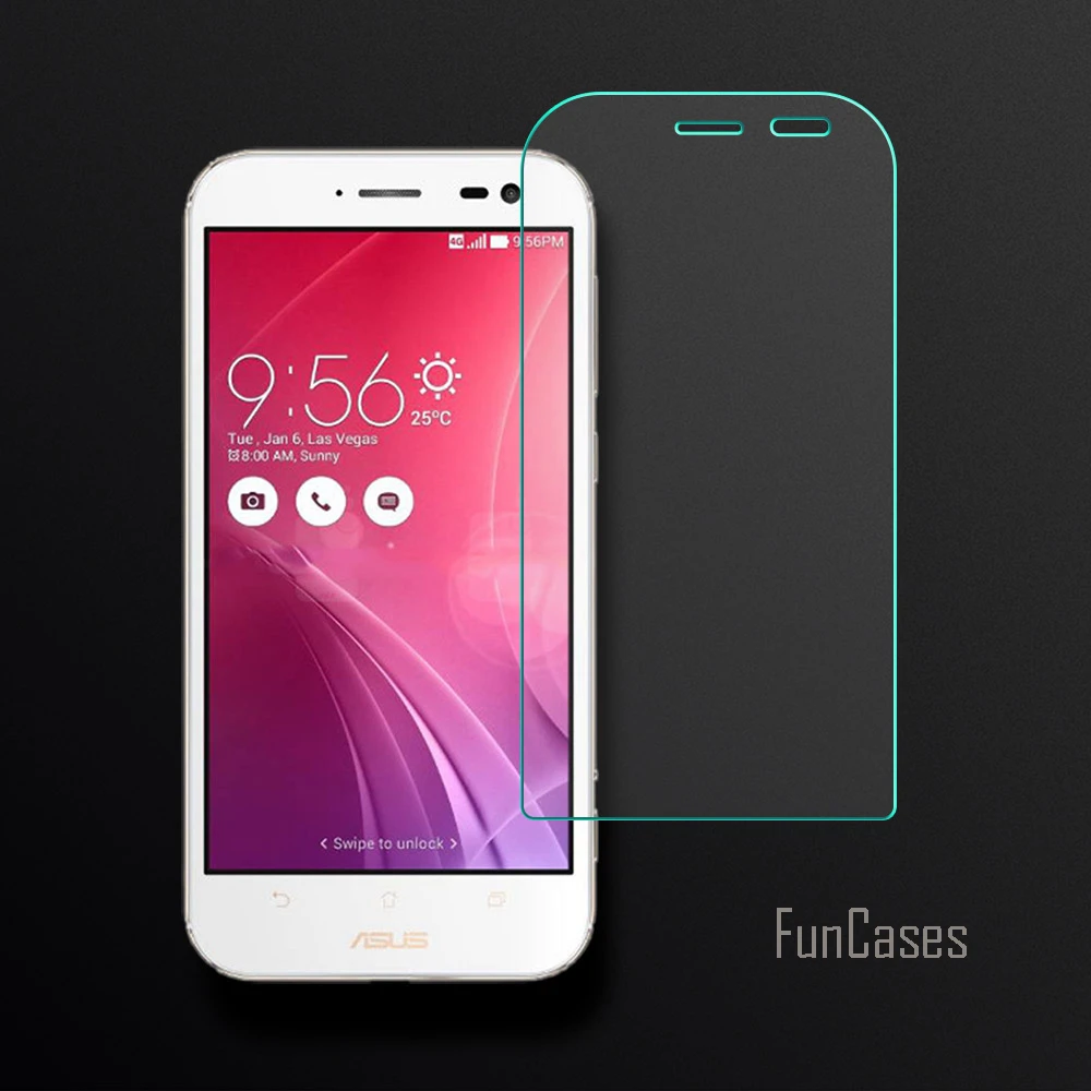 Закаленное стекло для ASUS Zenfone Zoom ZX551ML Защитная пленка экрана 2.5D изогнутый край 0 26