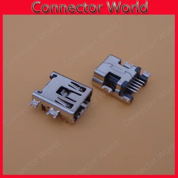 

50pcs Mini USB connector B type 5pin SMT sink 1.7 USB socket female jack 2.0 replacement repair parts dock plug 5 pin
