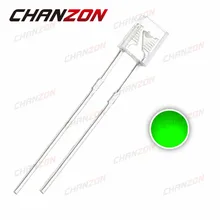 100 шт. квадратный светодиодный 2X3X4 мм диод зеленый 20mA 515-525nm прозрачный 2*3*4 Прямоугольник 3 в прозрачный светодиод светодиодный светильник