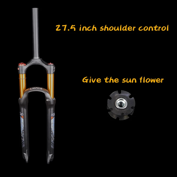 Велосипедная воздушная вилка 26 27,5 29 ER MTB, подвесная вилка для горного велосипеда, амортизация воздуха, амортизирующая линия, блокировка для более чем SR SUNTOUR EPIXON - Цвет: 27.5 HL black