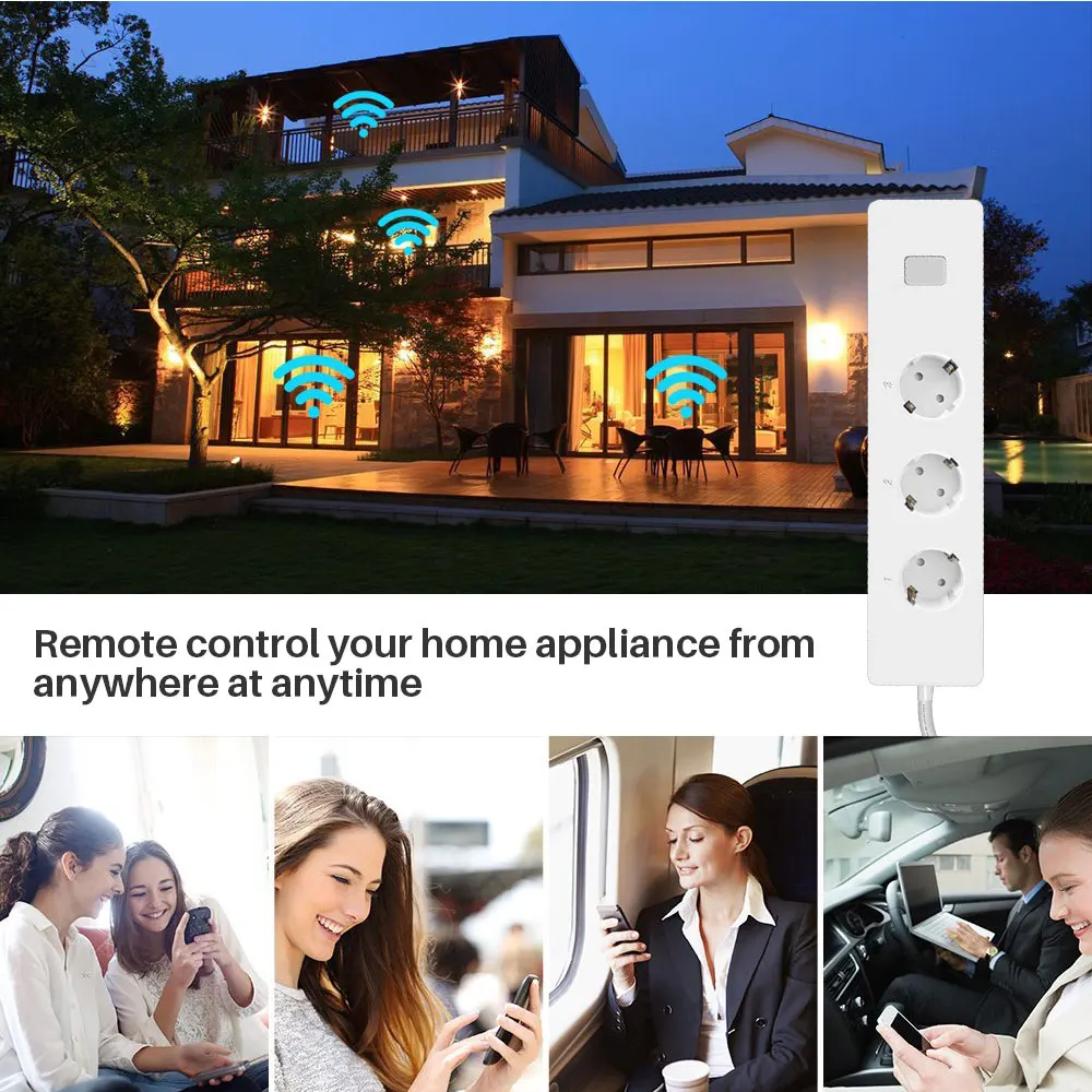 Wifi Smart Power Strip EU Socket(4)