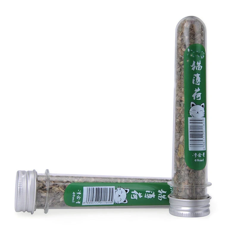 1pcs Tube packaging Natural Catnip Debris Cats-go-crazy Menthol Flavor Cat Treat Toys For Cats Pet Kitten Accessories Appetizers3