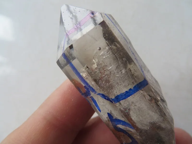 

30.6g AA Rare Clear Quartz Crystal Herkimer Diamond W 1 Moving ENHYDRO