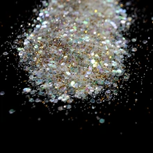 Дизайн ногтей Блестящий блестящий порошок смешанный Абалон красочный Золотой Фиолетовый пыль разного размера DIY акриловые ногти инструмент 281