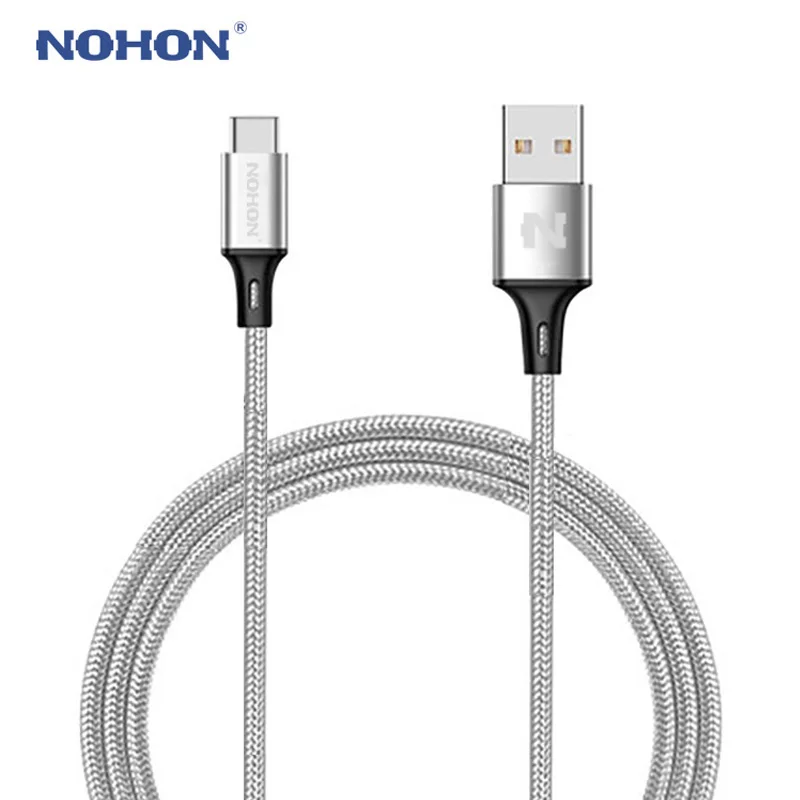 Оригинальный USB-кабель NOHON типа C для Xiaomi Mi 4C Mi5 4s OnePlus 2 Nexus 5 5X 6P Android кабель быстрой
