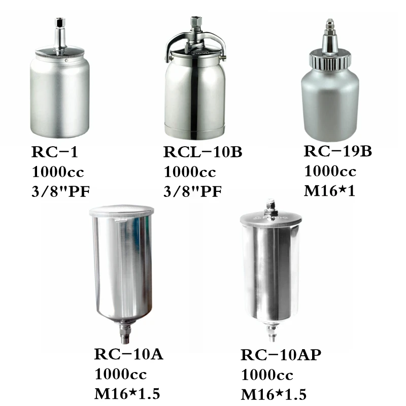 Профессиональный Краски пистолет Кубок Мощность инструмент Аксессуары масляное покрытие контейнер фильтровальные чаши 1000/700/600/400/250/150cc для W-101