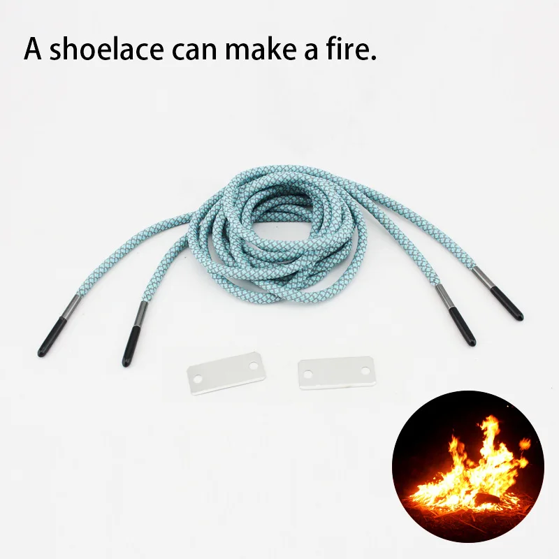 Colorful laces special fluorescent luminous reflective flint fire