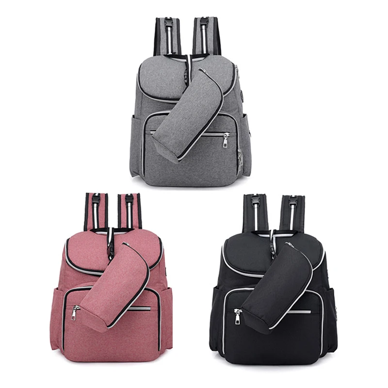 

New Fashion Mummy Bag Shoulder Multi-Function Large-Capacity Baby Out Of Maternal And Child Package