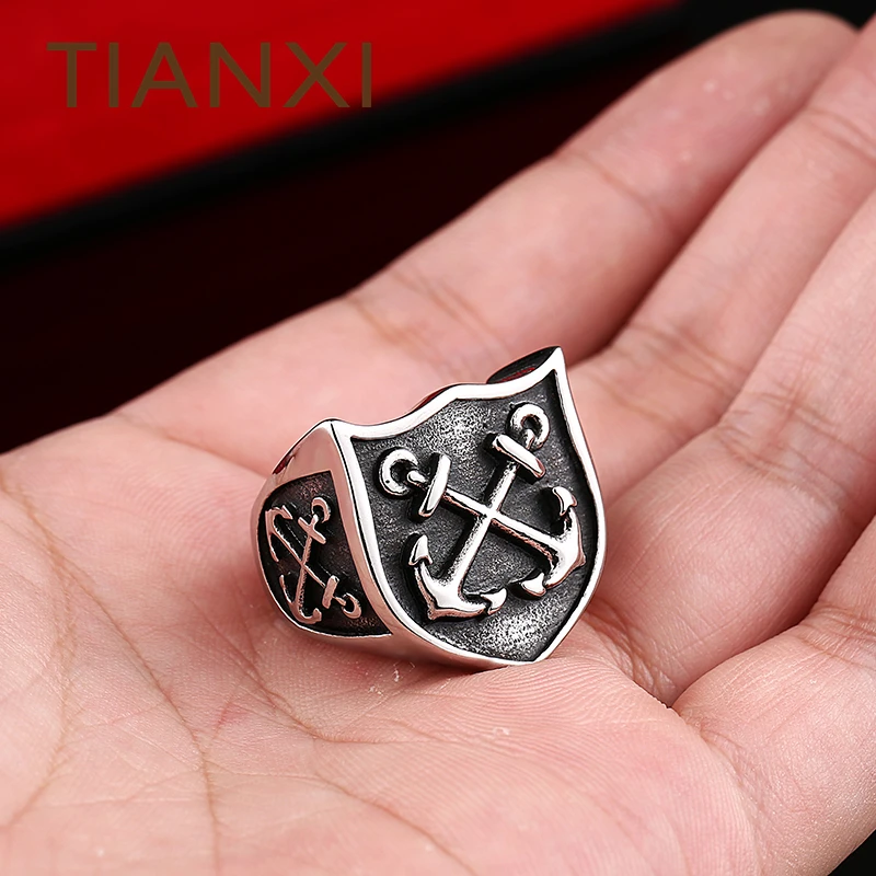 TIANXI Одна деталь продажа нержавеющей Панк Якорь для человека высокое качество