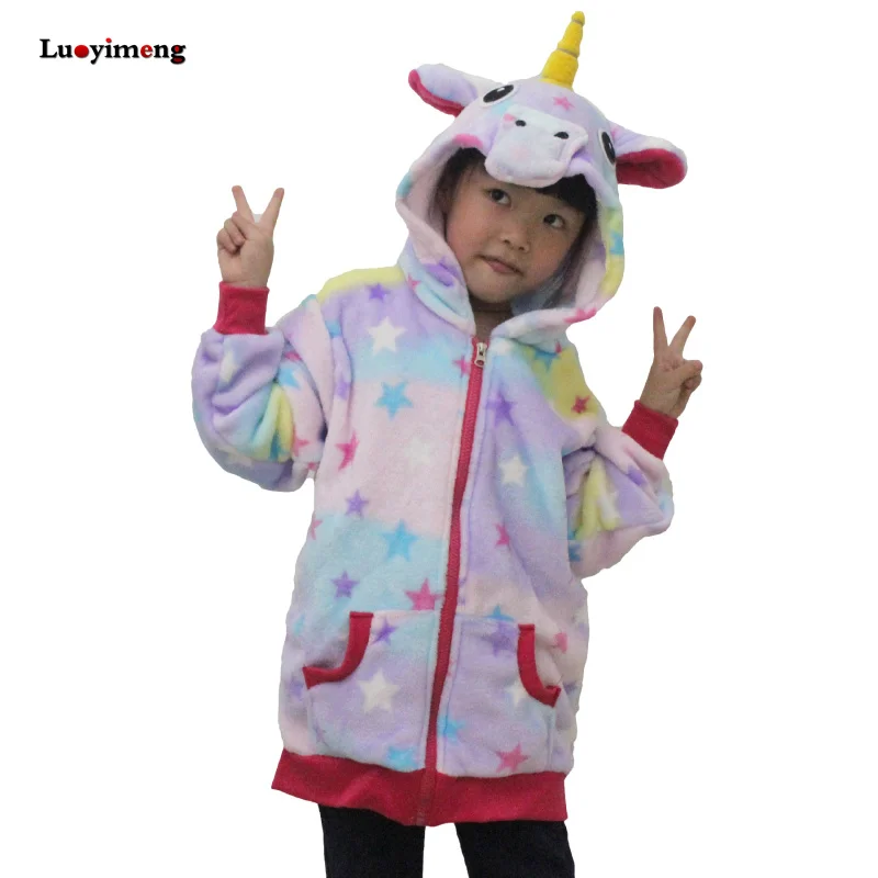 

Baby Girls Star Unicorn Hoodies Sweatshirts Boys Cartoon Hooded Hoodies Outerwear Children Kids School Outfits Clothing Infant