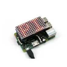 MAX7219 Control Red 8×8 DOT LED Matrix Display Designed for Any Revision of Raspberry Pi Model A+/ B/ B+ 2 B /3 B