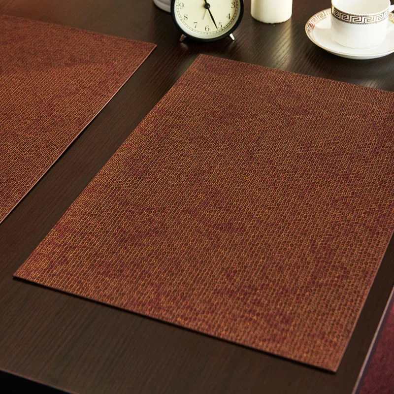 Leather Placemat Coasters Of Cup Mat Pad PVC Restaurant Dining Table