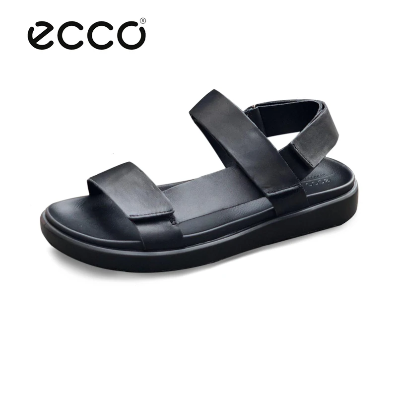 

Ecco 2019 Summer Genuine Leather Men Sandals Fashion Casual Shoes Male Beach Shoes Soft Bottom Breathable Sandals Slippers