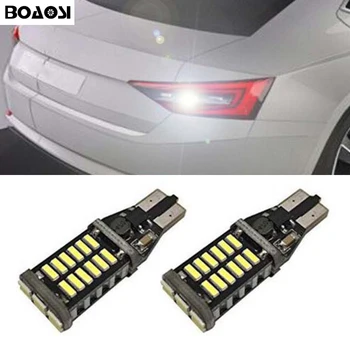 

BOAOSI 2x Canbus Error Free T15 SMD 4014 Chipsets LED Bulbs For Car Backup Reverse Lights For Skoda Superb