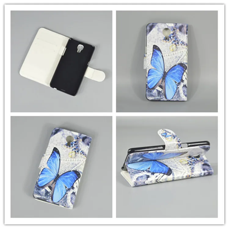 

New Butterfly Flower Flag Designer Wallet Flip Stand Book Cover Case For LG x screen / LG X View K500DS Case 4.93" freeshipping