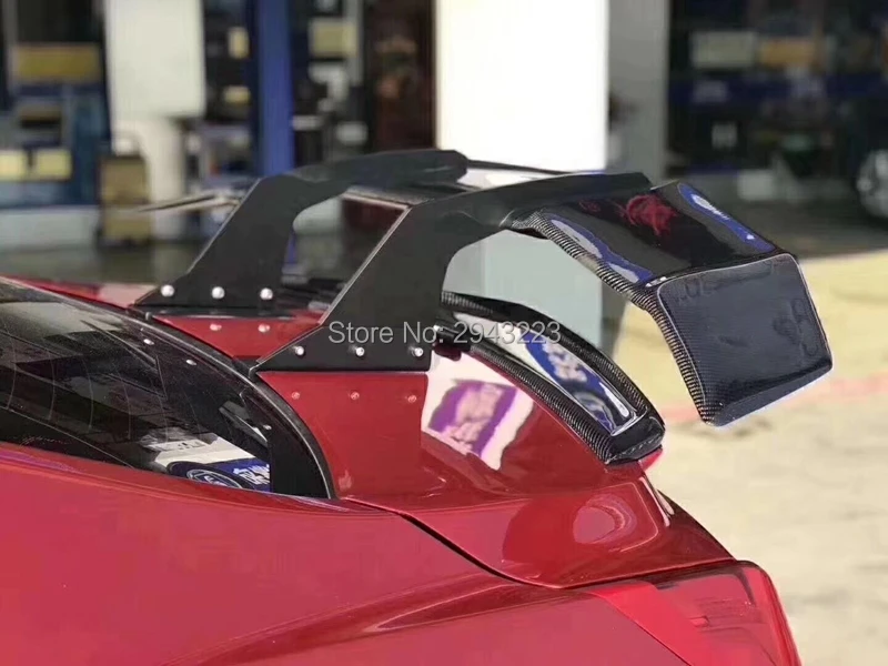 

Car Styling For Cadillac 2006-2018 ATSL CTS XTS Spoiler High Quality Carbon Fiber Rear Trunk Boot Lip Roof Spoiler Wing