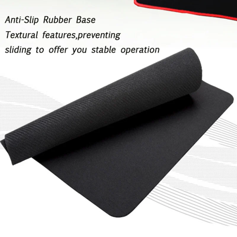  Large Gaming Mouse Pad Locking Edge Natural Rubber No-Slip PC Laptop Computer Mouse pad for LOL CSG