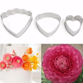 

Metal Stainless Steel Cookie Cutter Set Ranunculus Flower Fondant Cake Decorating Tools Cupcake Baking Tools For Cakes A800