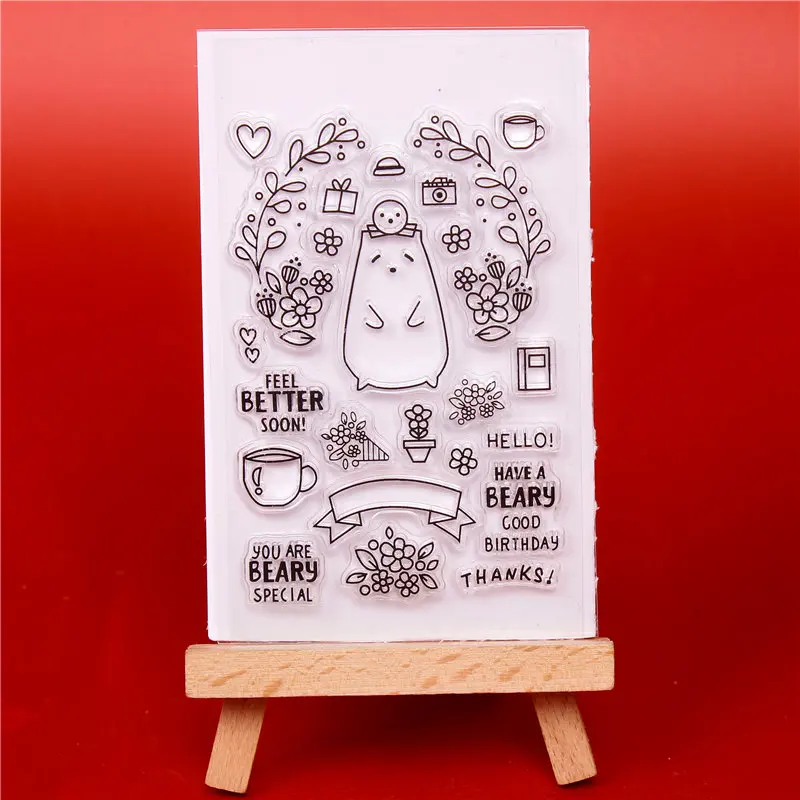 

stamp Transparent Clear Silicone Stamps Seal for DIY scrapbooking/photo album Decorative