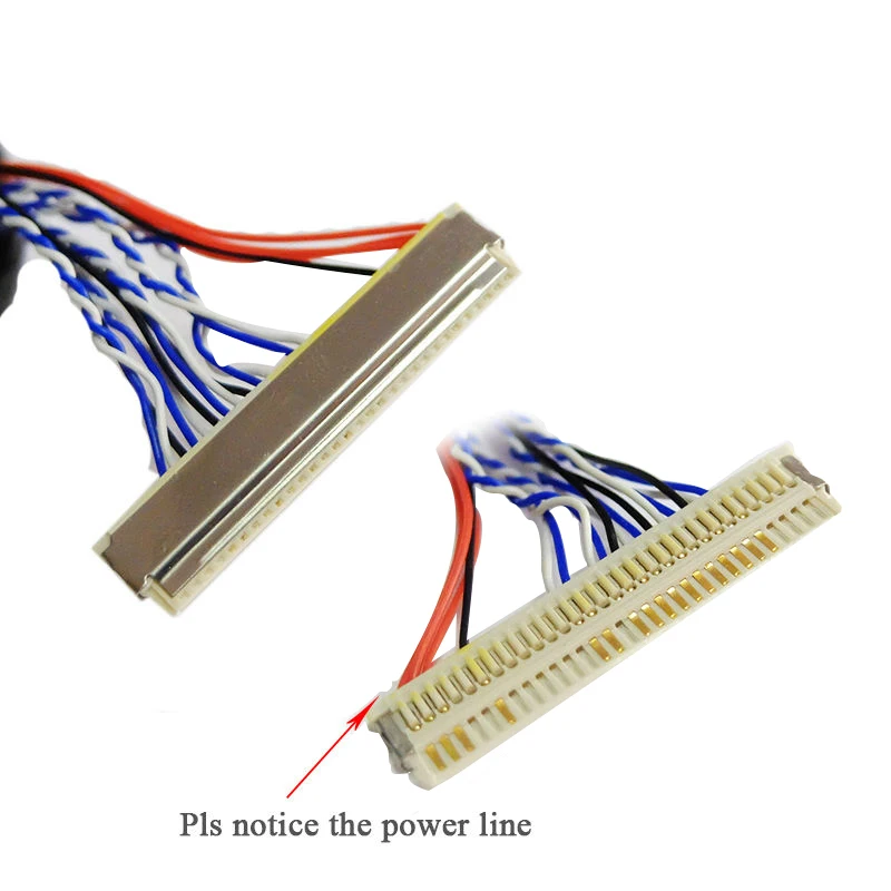 400 мм LVDS кабель FIX-30P-D8 1ch 8-бит 30 контактов 30pin один 8 линия для 26-47 дюймов Большой экран панель 2 модели