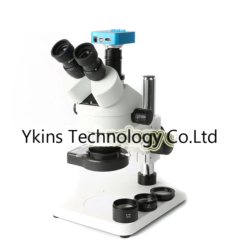 

3.5X - 90X Trinocular Microscope Continuous Zoom Stereo Microscope + 16MP HDMI USB Video Microscope Camera + 144 LED+ Stand