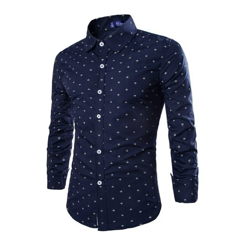

ZOGAA Men Slim Shirt Long Sleeve Cotton Shirts Plus Size S-2XL Print Casual Male Shirts Brand Clothing High Quality Dress Shirt