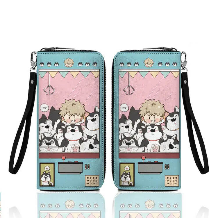 Кошелек Boku no My Hero Academia Bakugou Katsuki кошелек Huskie Inu призовой коготь подарки для