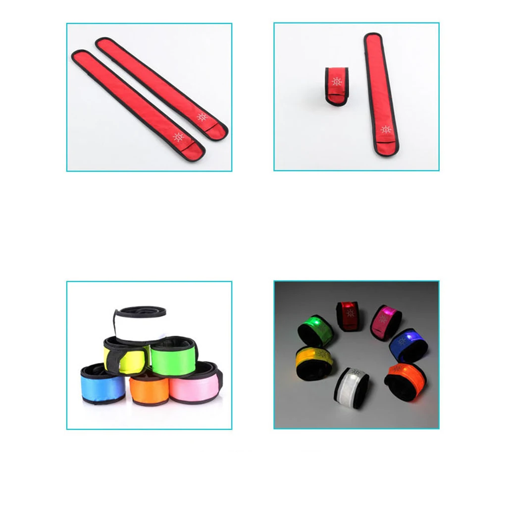Multifunction Running LED Armbands Reflective Gears Lighting Wrist Leg Band Light Up Bracelet Flashing Led Light-up Armband