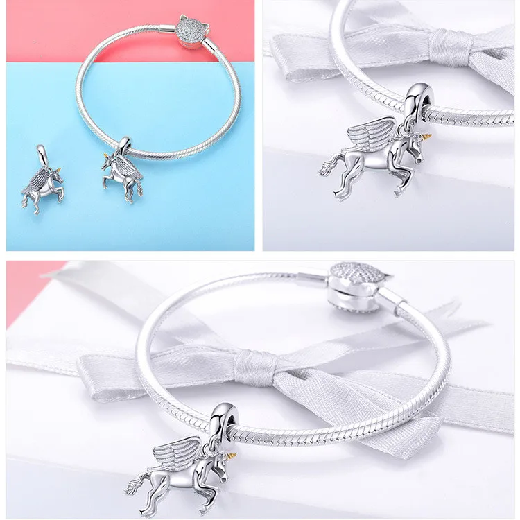 Colorful Unicorn Silver Beads Fit Bracelet 30 Colorful Unicorn Silver Beads Fit Bracelet -Unicorn Fashion HTB1cIVqXzDuK1Rjy1zjq6zraFXaj
