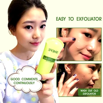 

OMY LADY SNEFE lemon Facial Cleanser Natural&soft Organic Facial Exfoliating CreamWhitening Peeling Cream Gel Face Facial Scrub