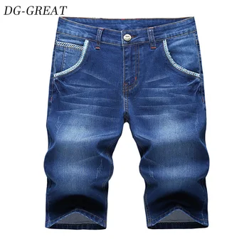 

2019 Summer New Men's Stretch Short Jeans Fashion Casual Slim Fit High Quality Elastic Denim Shorts Male Brand Clothes Pants