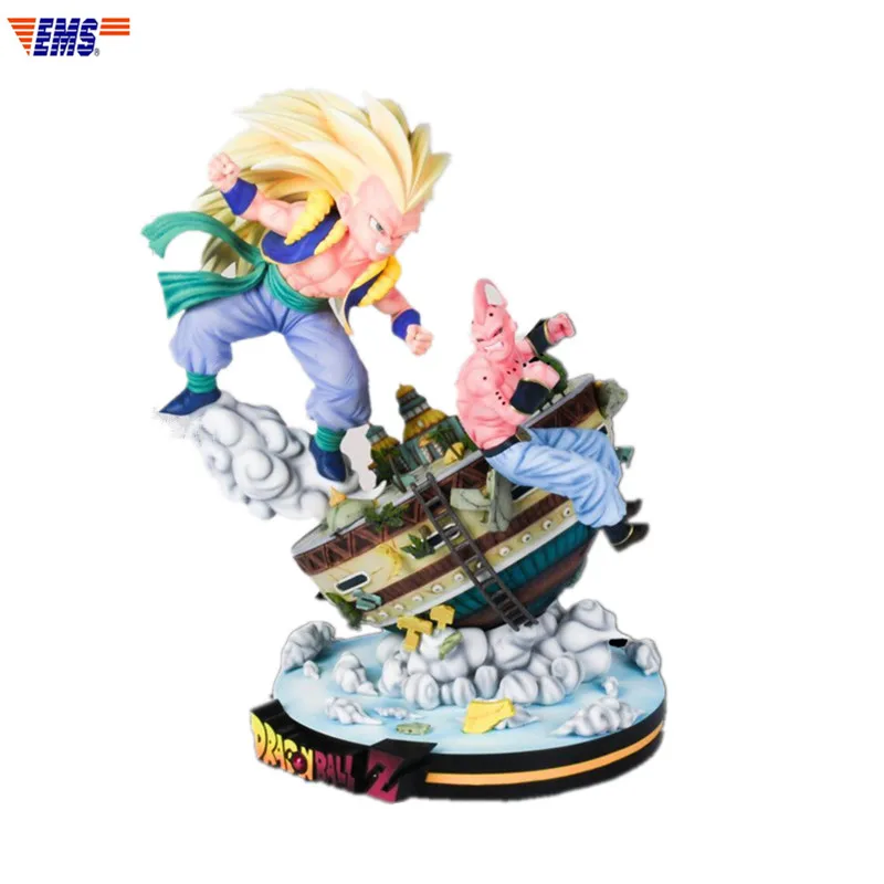Presale Dragon Ball Z Gotenks VS Majin Buu Смола битва сцены Статуя Фигурка модель игрушки(Срок поставки: 60 дней) X1501