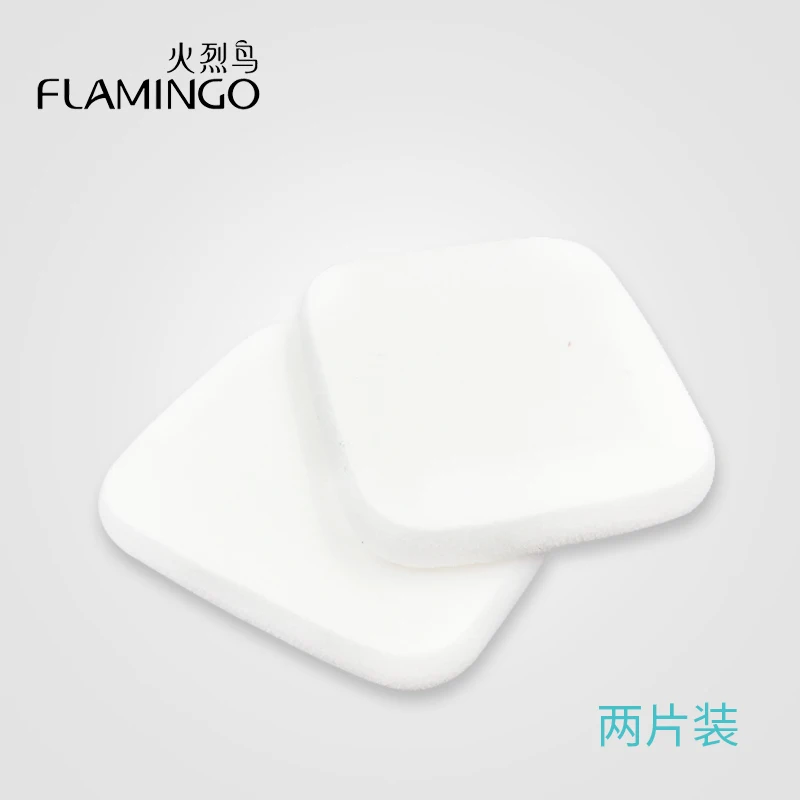 

FLAMINGO 2pcs Soft Cosmetics Puff Soft Wet Dry Sponge Foundation Flawless Powder Puff