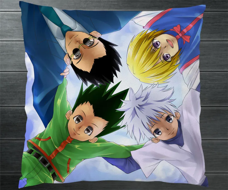 Двухсторонняя наволочка HUNTER X GON FREECSS Kurapika Killua Zoldyck Leorio Аниме Манга для подушки