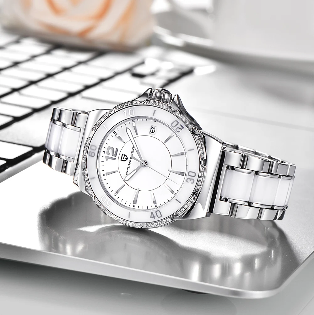 PAGANI дизайнерские Роскошные Брендовые женские часы Reloj Mujer, женские высококачественные керамические часы с браслетом, женские знаменитые часы Relogio Feminino