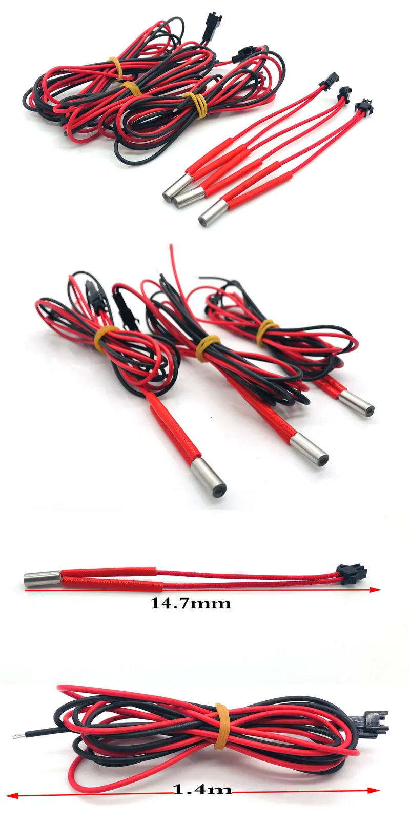 2pcs12V30W 24v40w керамический картридж нагреватель 6 мм* 15 мм для экструдера 3D-принтера s части нагревательной трубки тепла 3d принтер аксессуары