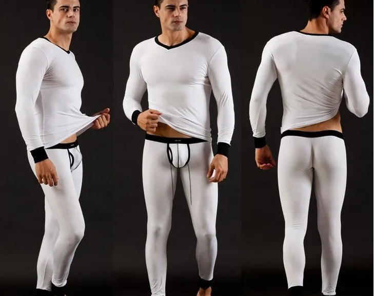 Aliexpress.com : Buy 2 Pieces Long Johns Thermal Underwear For Men ...