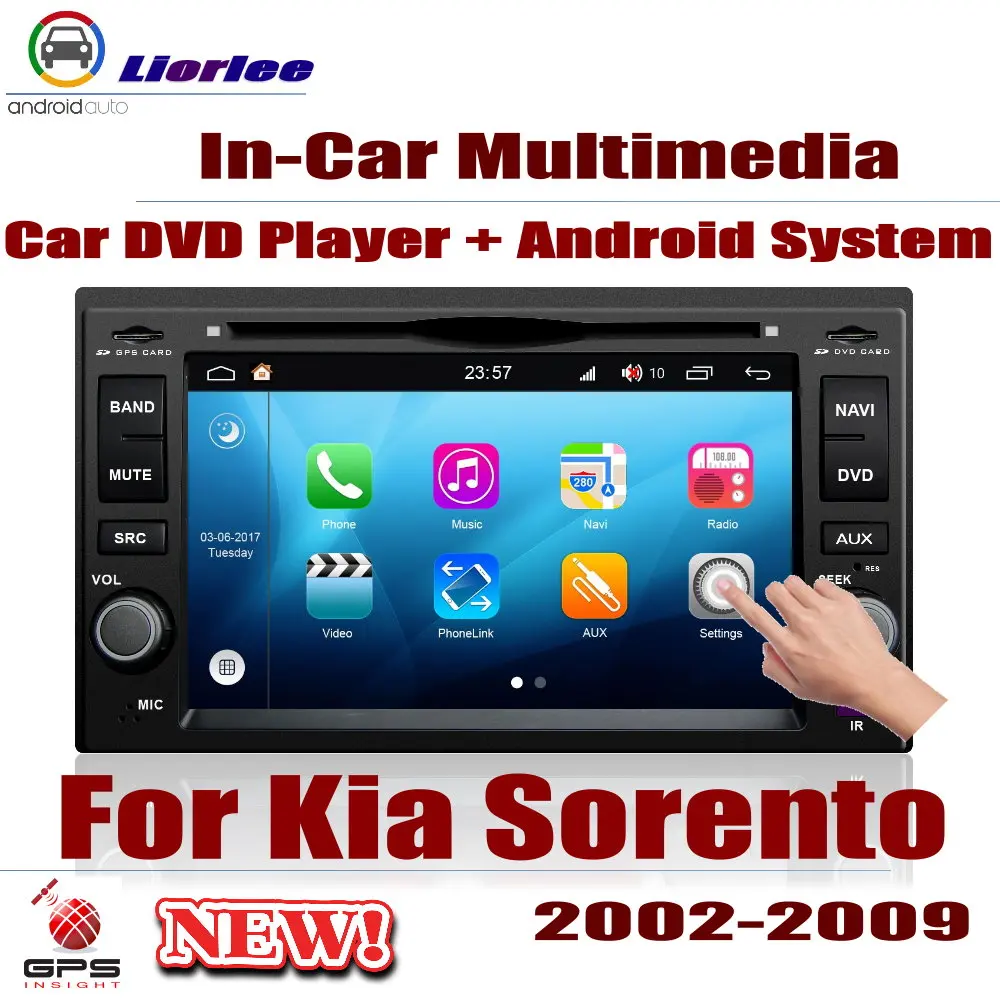 Автомобильная система Android RockChip PX5 1080P ips ЖК-экран для Kia Sorento/для Naza Sorento 2002~ 2009 dvd-плеер gps навигация