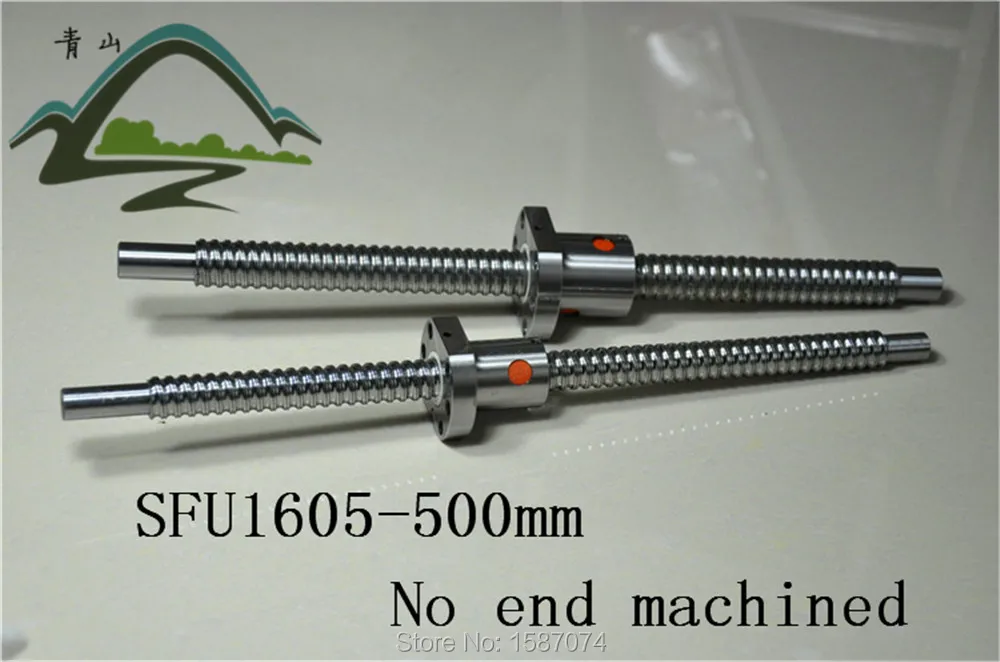 Бесплатная доставка 16 мм шариковый винт 1 шт. SFU1605 L500 с 1605 фланец одна шариковая