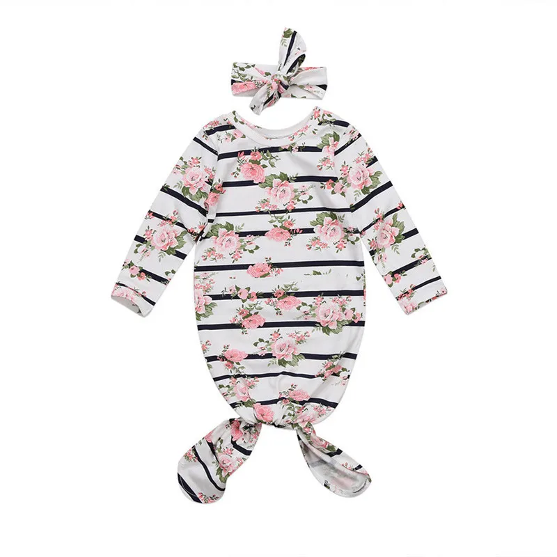 

Autumn Cute Baby One Pieces Floral Full Sleeve Footies Headband Flower Bandage Playsuits Clothes Sets Flower Outfits