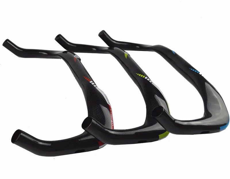 

3 color comego Road bicycle 3k carbon rest handlebar TT style carbon bike handlebar 31.8*380/400/420/440/460mm cycling