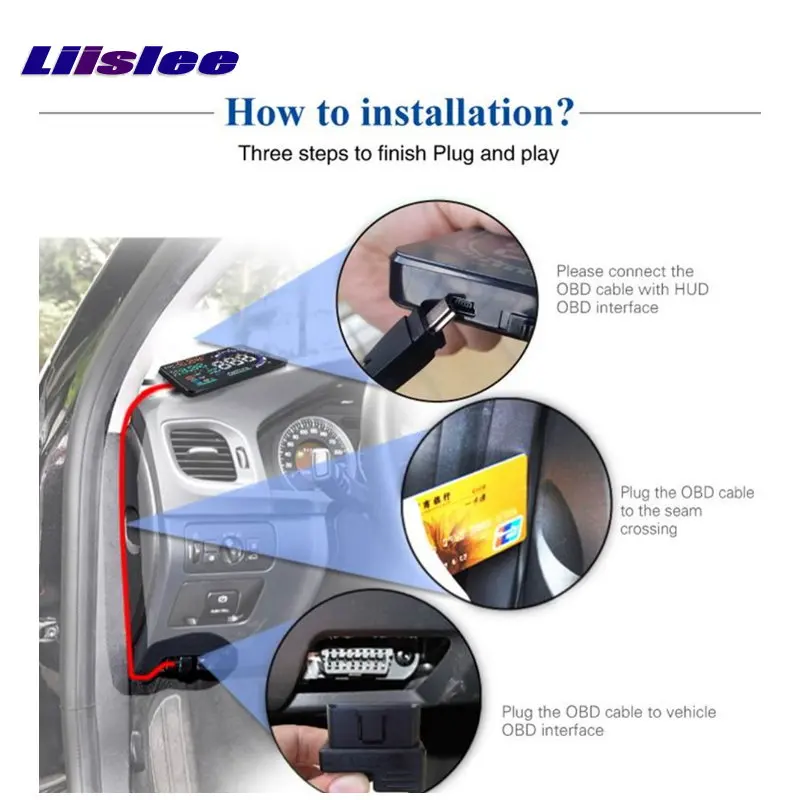 Liislee автомобильный HUD Дисплей для BMW 7 E65 E66 E67 E68 F01 F02 Refkecting лобовое стекло экран безопасного вождения экран проектор