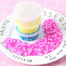 Tofoco пены Ясно пушистый слизь DIY Кристалл lizun тесто анти-стресс осадка игрушка хлопка грязи пластилина, лепка из глины для детей