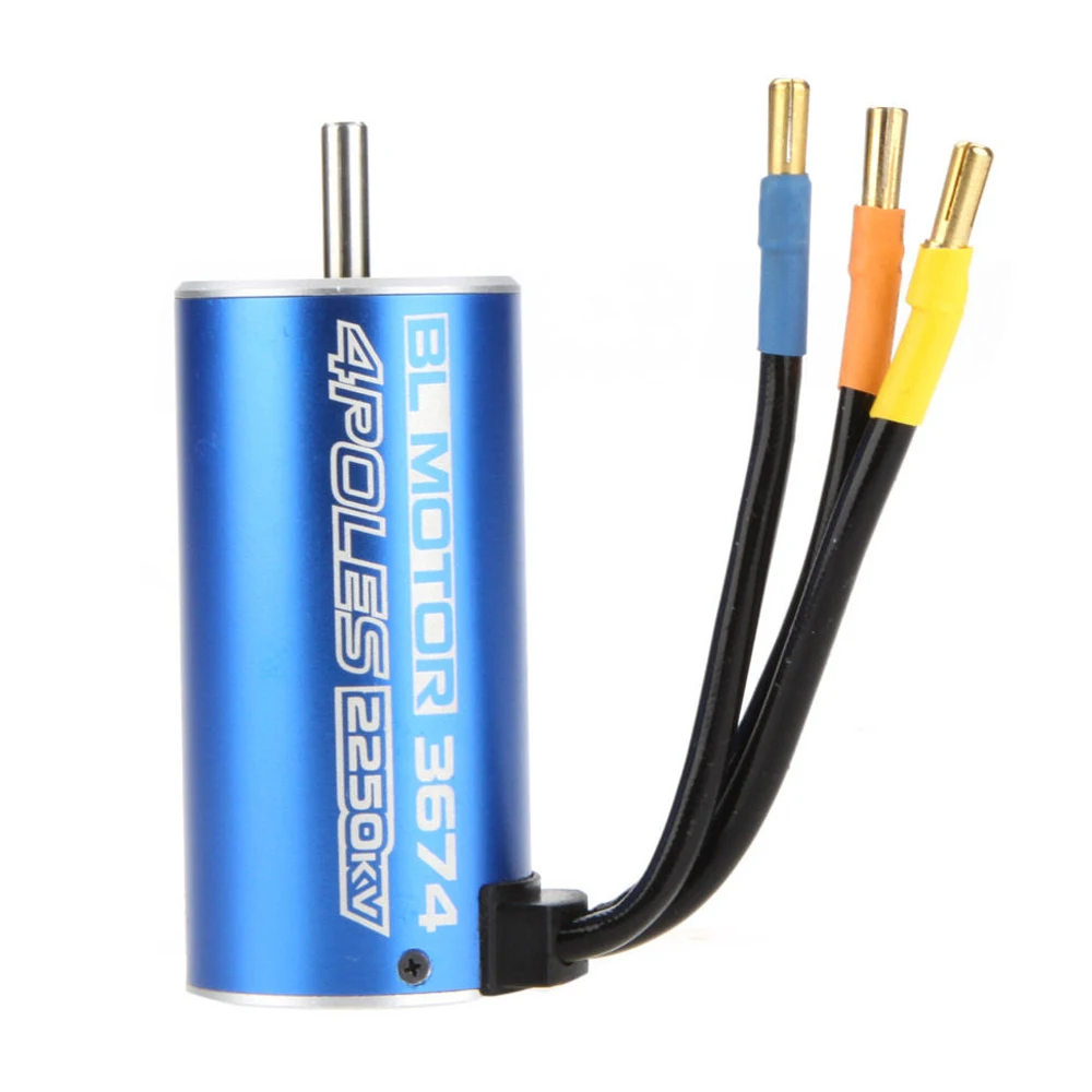 Бесщеточный двигатель 3674 4 полюса 2250KV | Игрушки и хобби