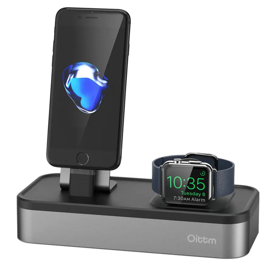 Oittm для Apple iPhone часы серии Стенд 5 Порты быстрее USB Зарядное устройство Док станция