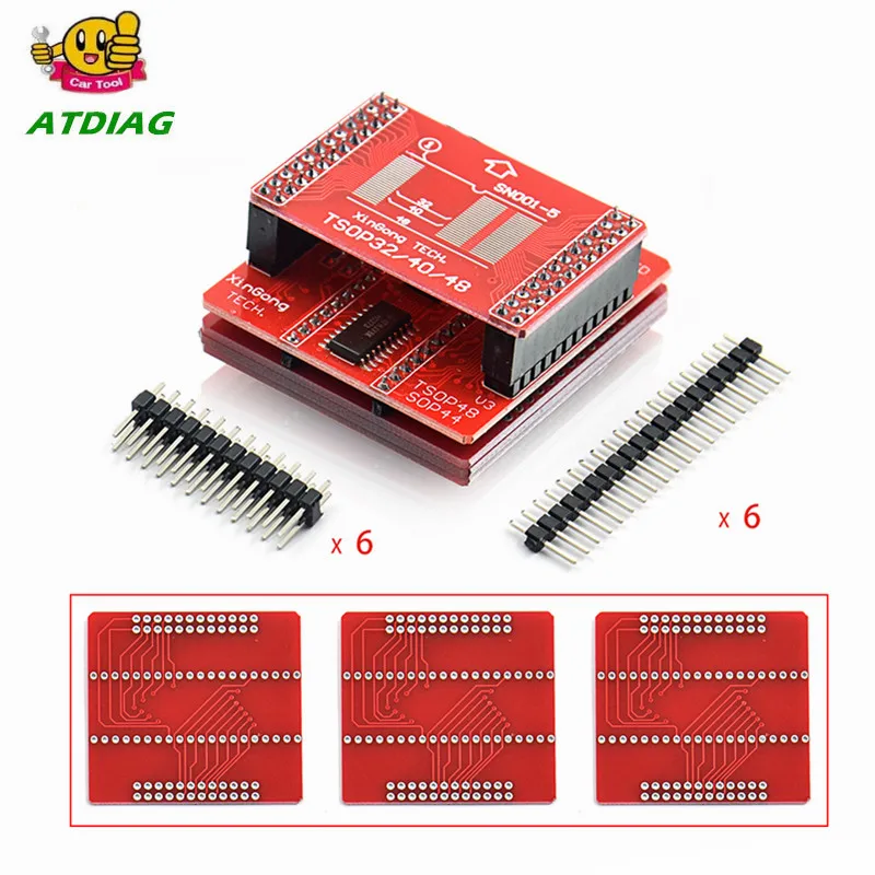 Оригинальные адаптеры TSOP32 TSOP40 TSOP48 SOP44 SOP56 комплект адаптеров для MiniPro TL866 TL866A TL866CS