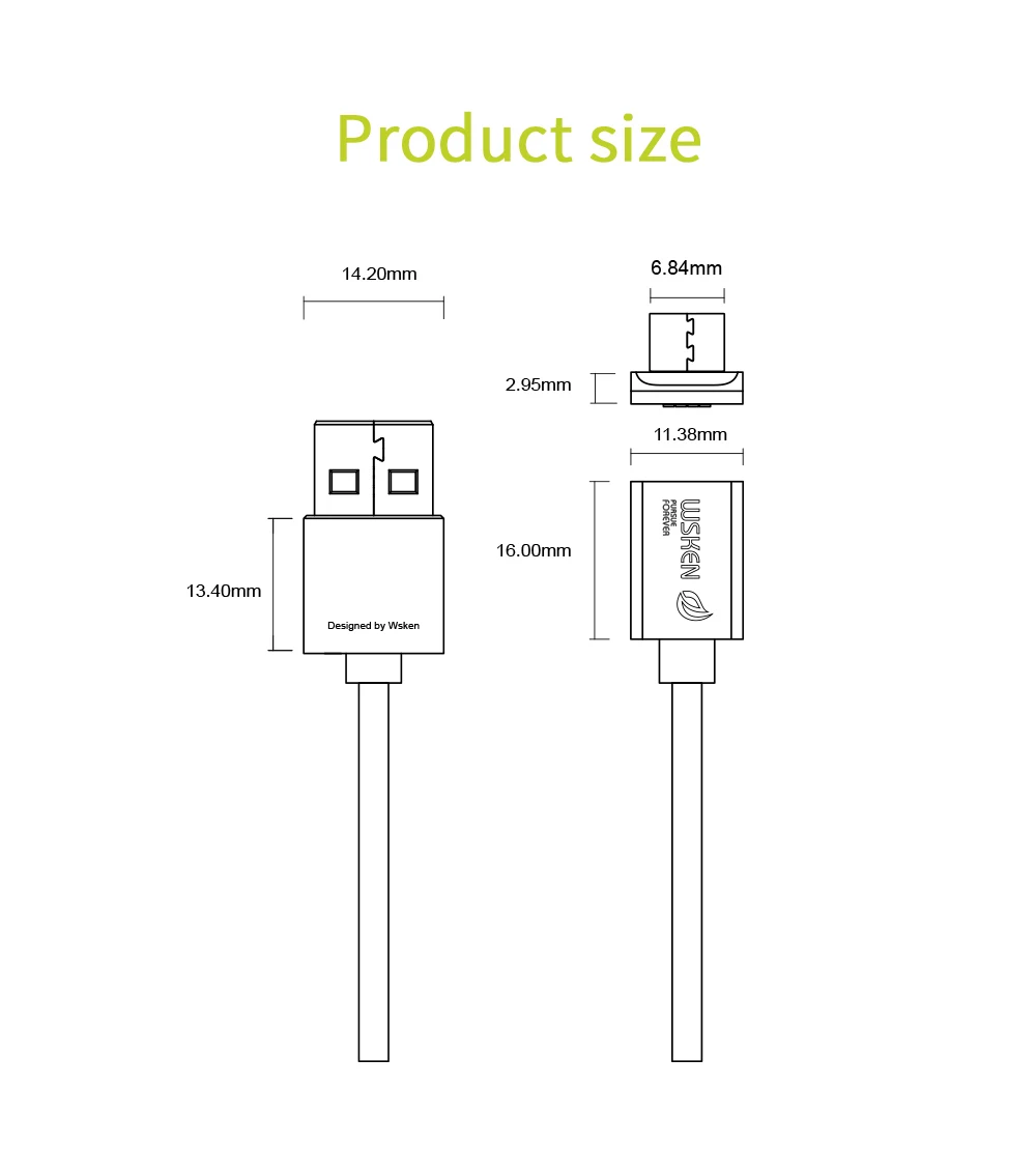 Wsken Магнитный Micro usb зарядный кабель для Xiaomi huawei Android мобильный телефон Быстрая зарядка Microusb зарядное устройство шнур для samsung LG