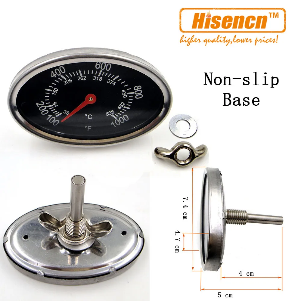 

Hisencn 01T10 BBQ Smoker Grill Thermometer Gauge Temp Barbecue Camp Camping Cook New Temperature Instruments Replacement Parts