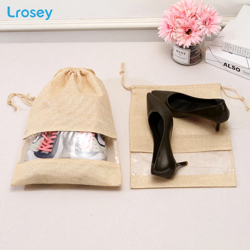 2019 NEW Shoes Storage Bag Travel Bag Portable Drawstring Beam Port Shoe Dust Covers Home Storage Waterproof Non-Woven Organizer